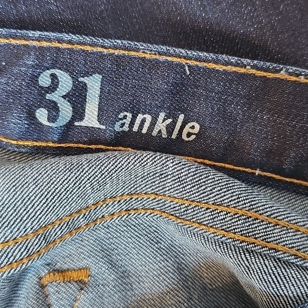 J. Crew Dark Blue Toothpick Ankle Jeans - Size 31 - Picture 9 of 12